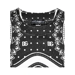 Black White Bandana Cotton Men Sweatshirt Sweater