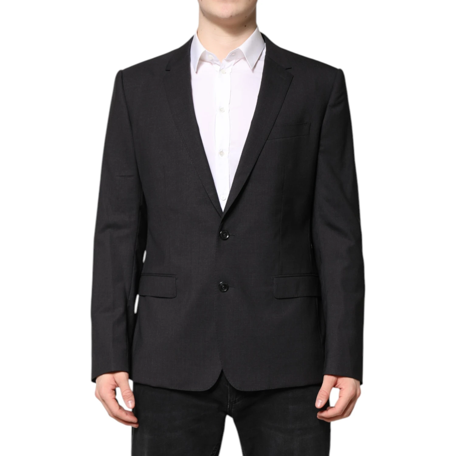 Dark Gray MARTINI Single Breasted Jacket
