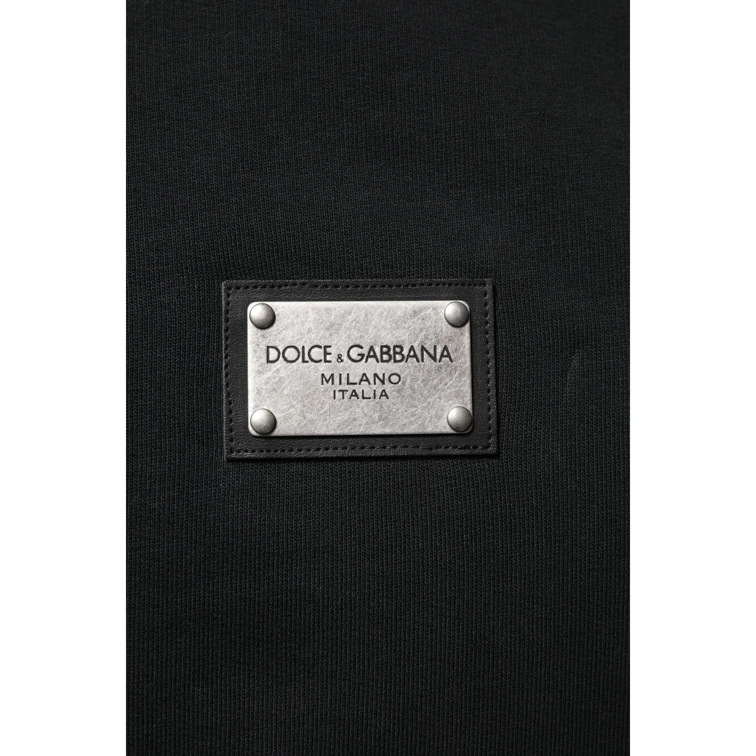 Black Logo Full Zip Hooded Men Sweatshirt Sweater