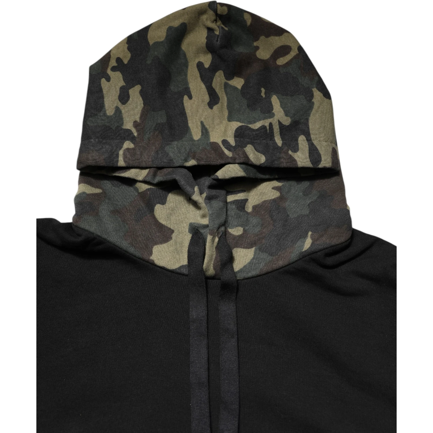 Black Camouflage Hooded Sweatshirt Sweater