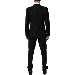 Black MARTINI Crystal Embellished 3 Pc Suit