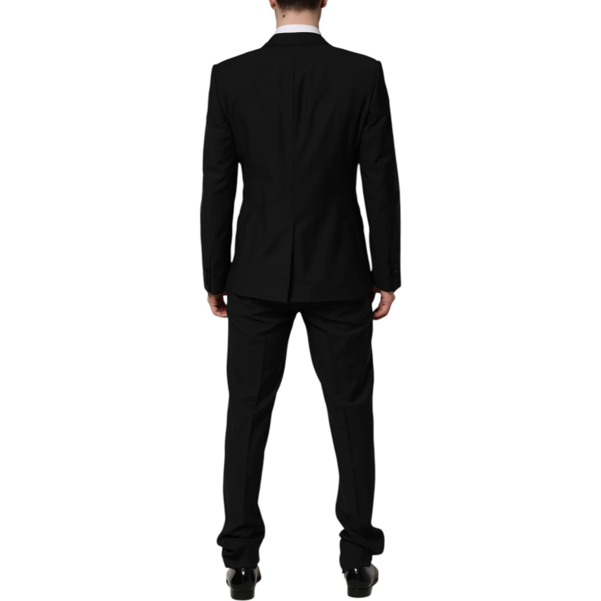 Black MARTINI Crystal Embellished 3 Pc Suit