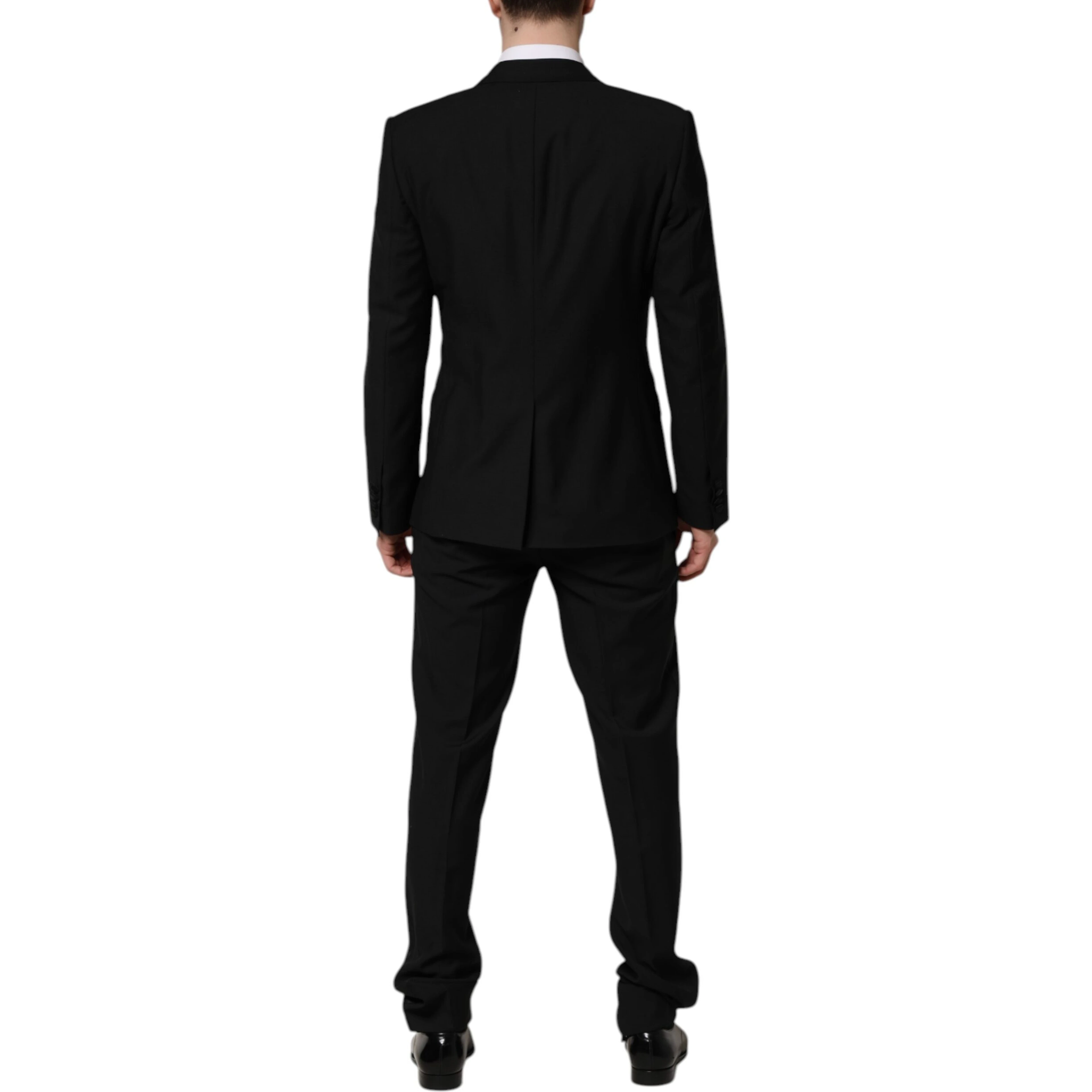 Black MARTINI Crystal Embellished 3 Pc Suit