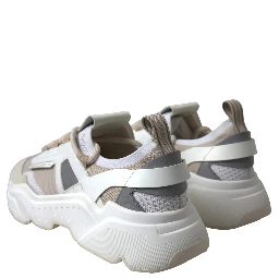 Sneakers White Beige Leather Sport DAYMASTER Shoes