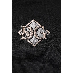 Black Logo Embroidery Sweatshirt Sweater