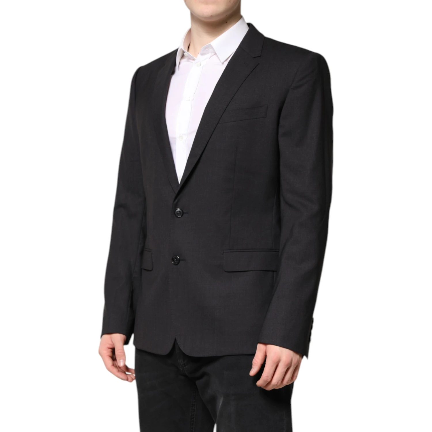 Dark Gray MARTINI Single Breasted Jacket