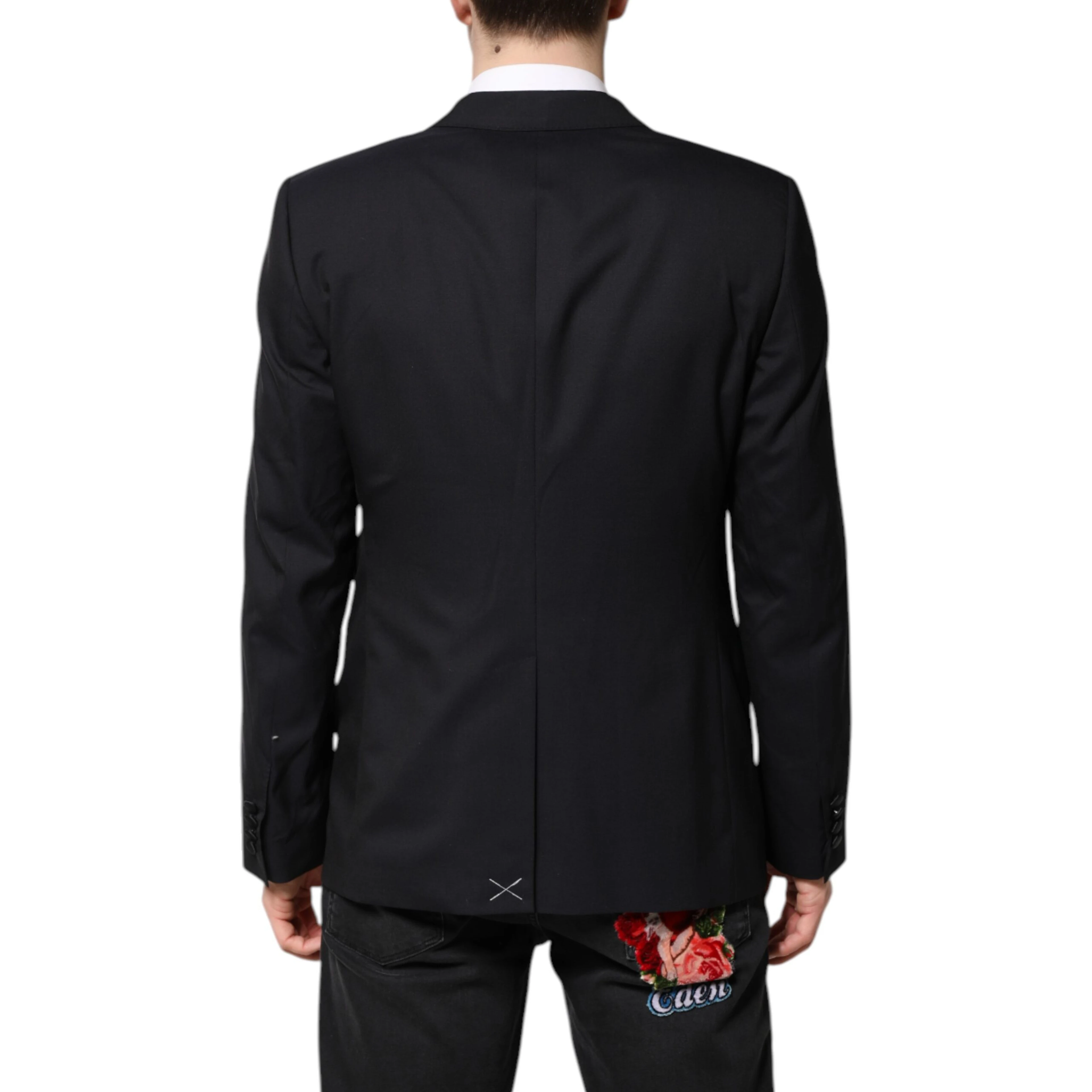 Dark Blue MARTINI Wool Suit 2 Piece Jacket