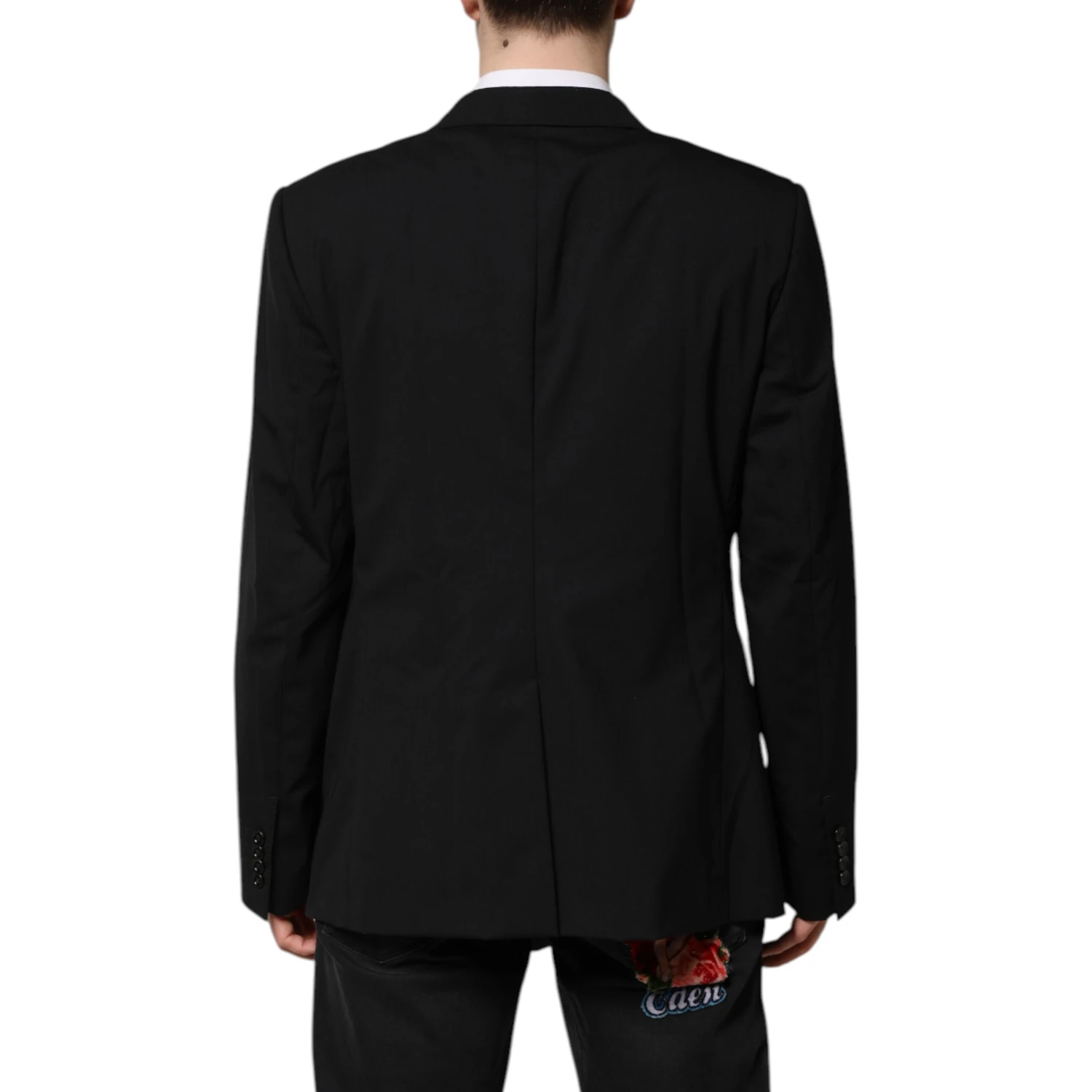 Black MARTINI Double Breasted Suit Jacket