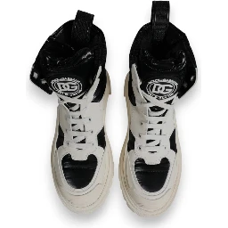 White Padded Mid Calf Lace Up Boots Shoes