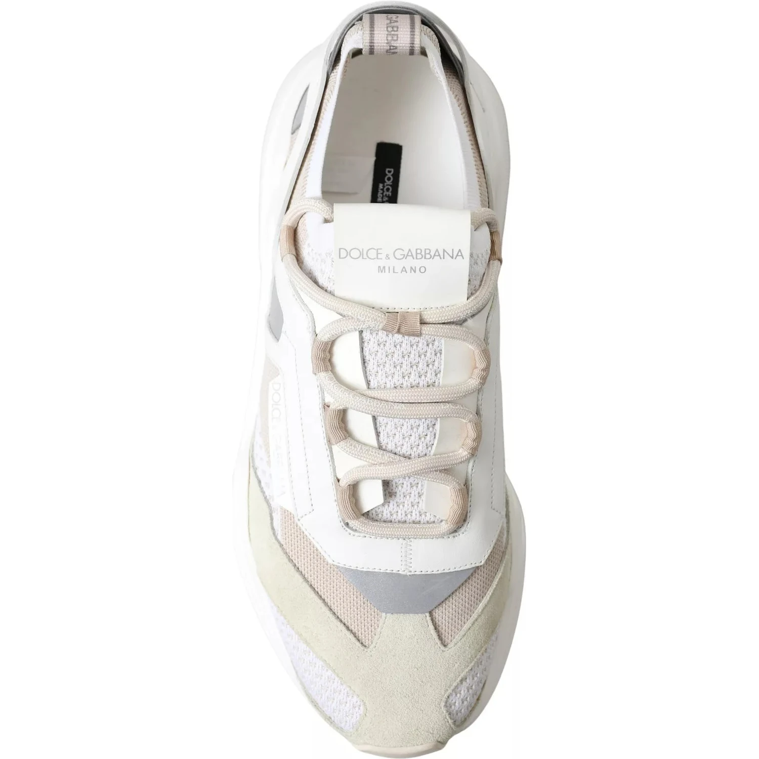 Sneakers White Beige Leather Sport DAYMASTER Shoes