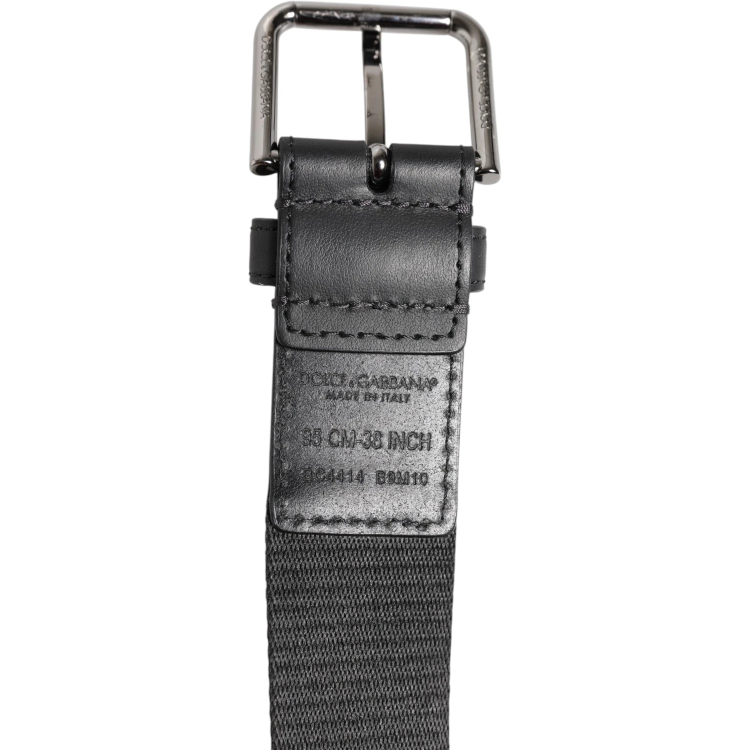 Green Black Polyester DG Logo Buckle Belt