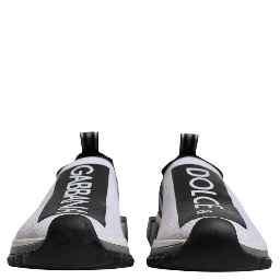 White Black Slip On Sorrento Sneakers Shoes