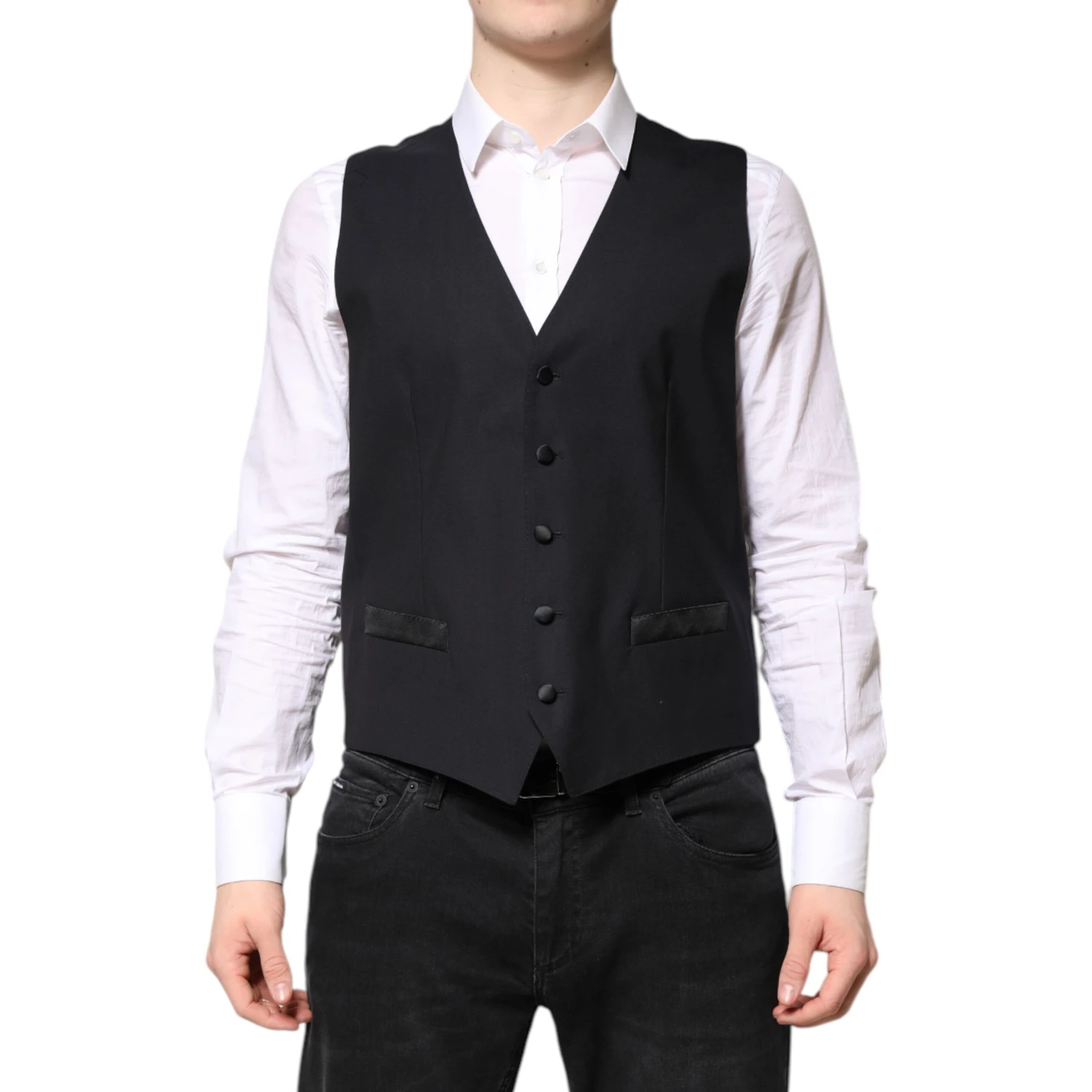 Dark Blue MARTINI Wool Suit 2 Piece Jacket
