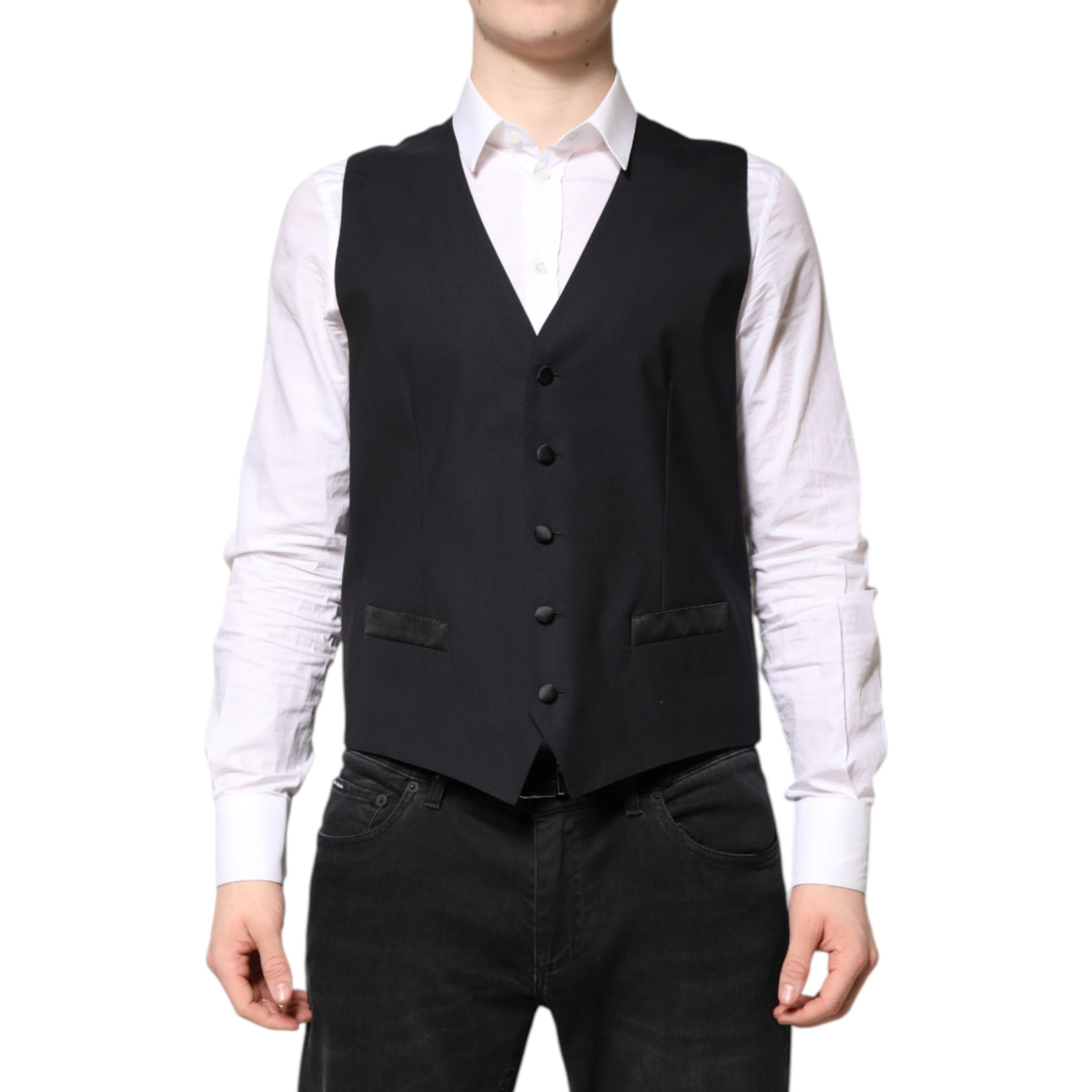 Dark Blue MARTINI Wool Suit 2 Piece Jacket
