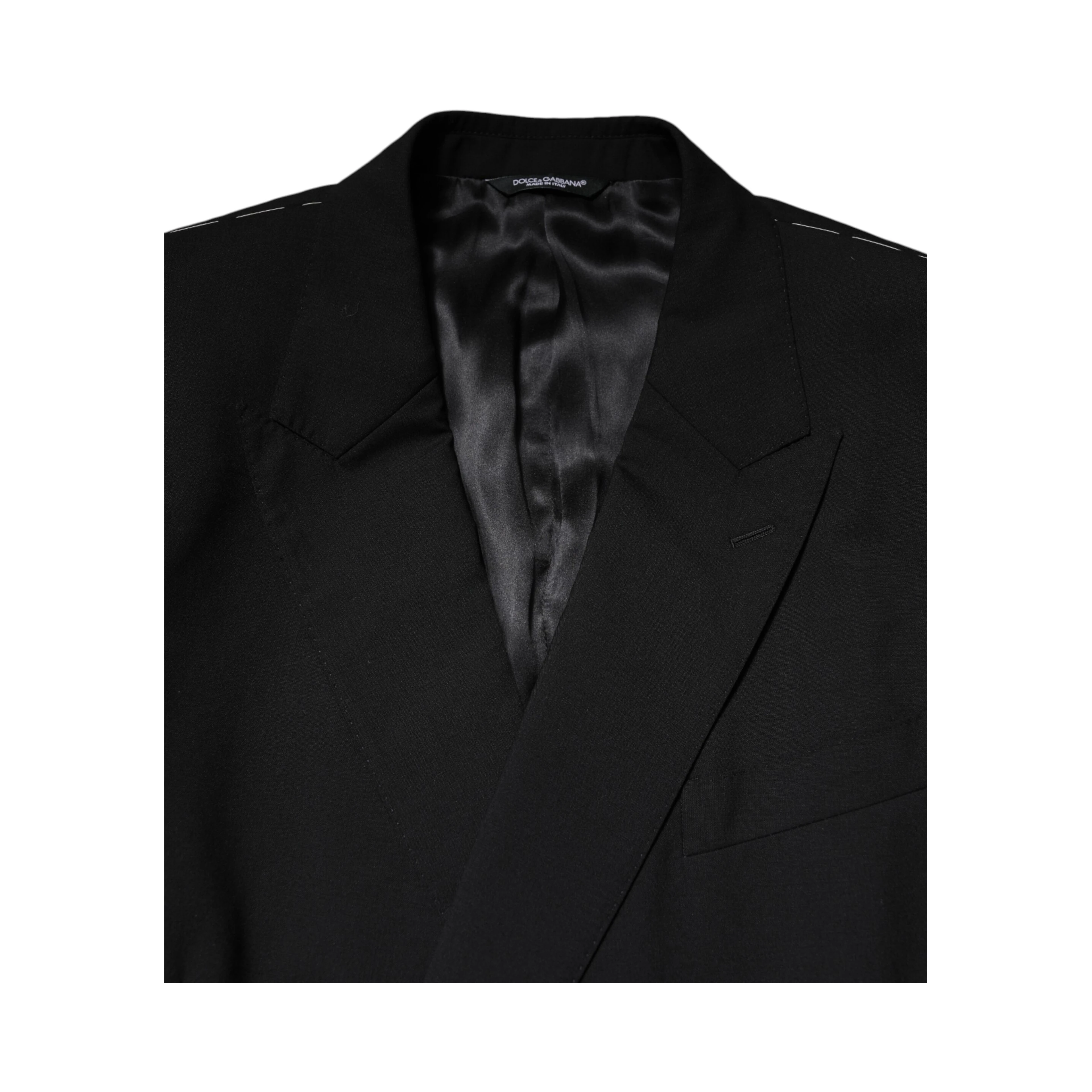 Black MARTINI Double Breasted Suit Jacket