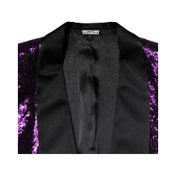Purple SICILIA Sequin Embellish Coat Jacket