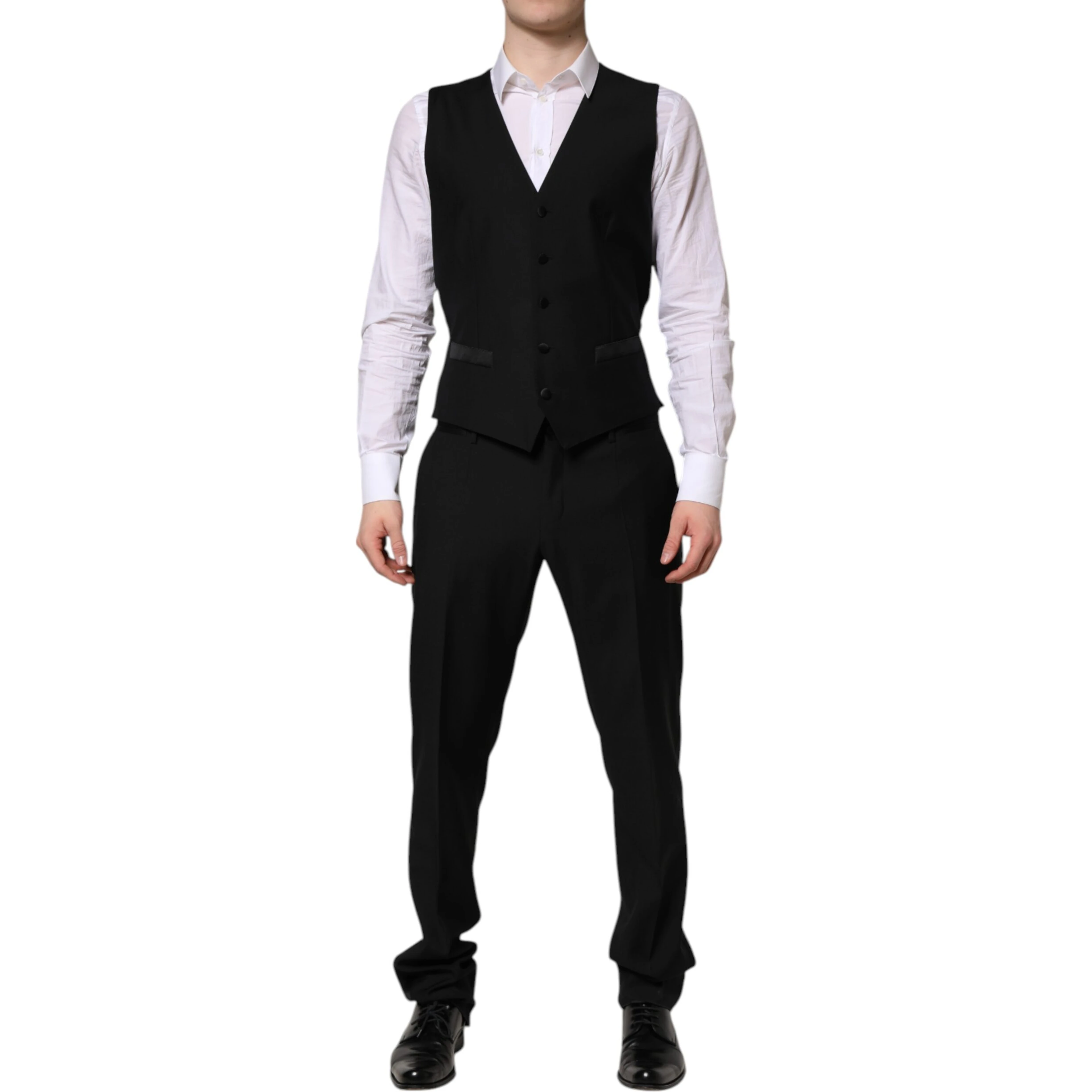 Black MARTINI Crystal Embellished 3 Pc Suit