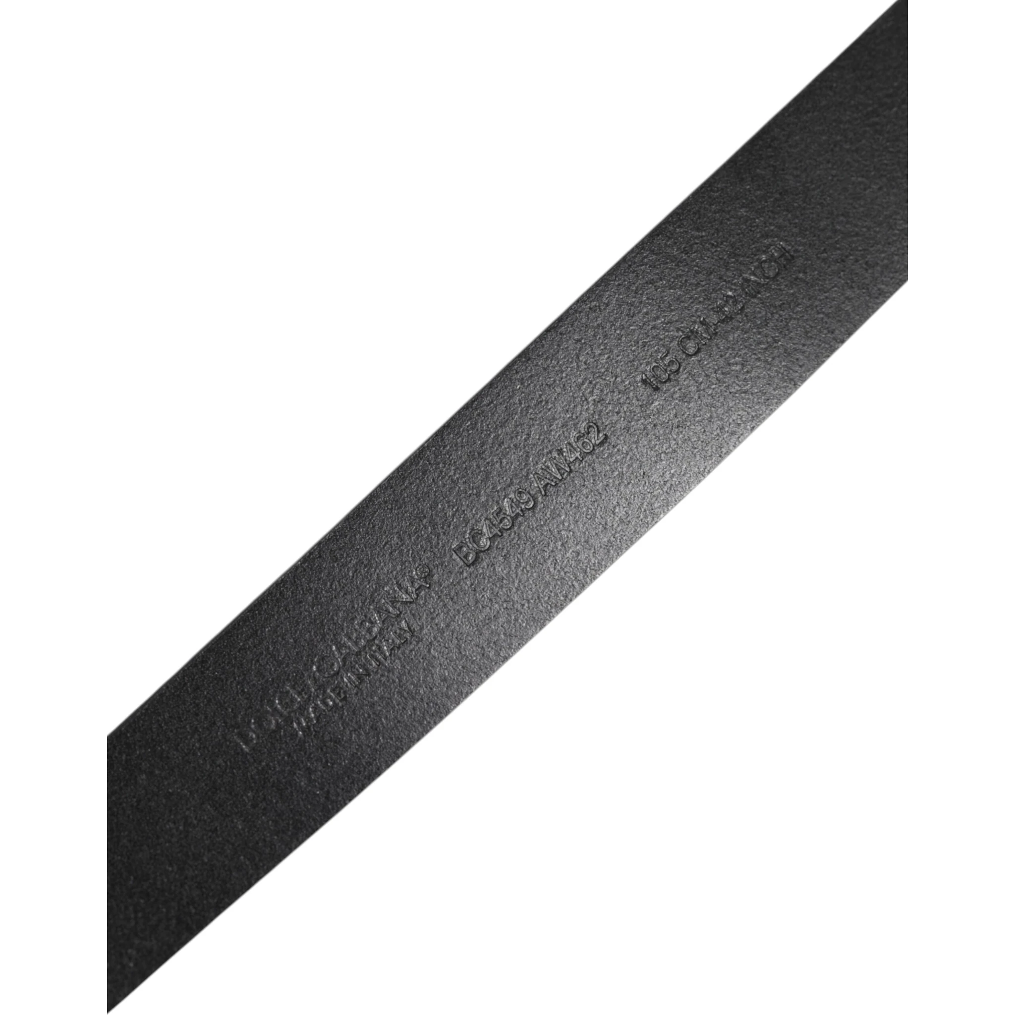 Black Classic Leather Metal Buckle Belt