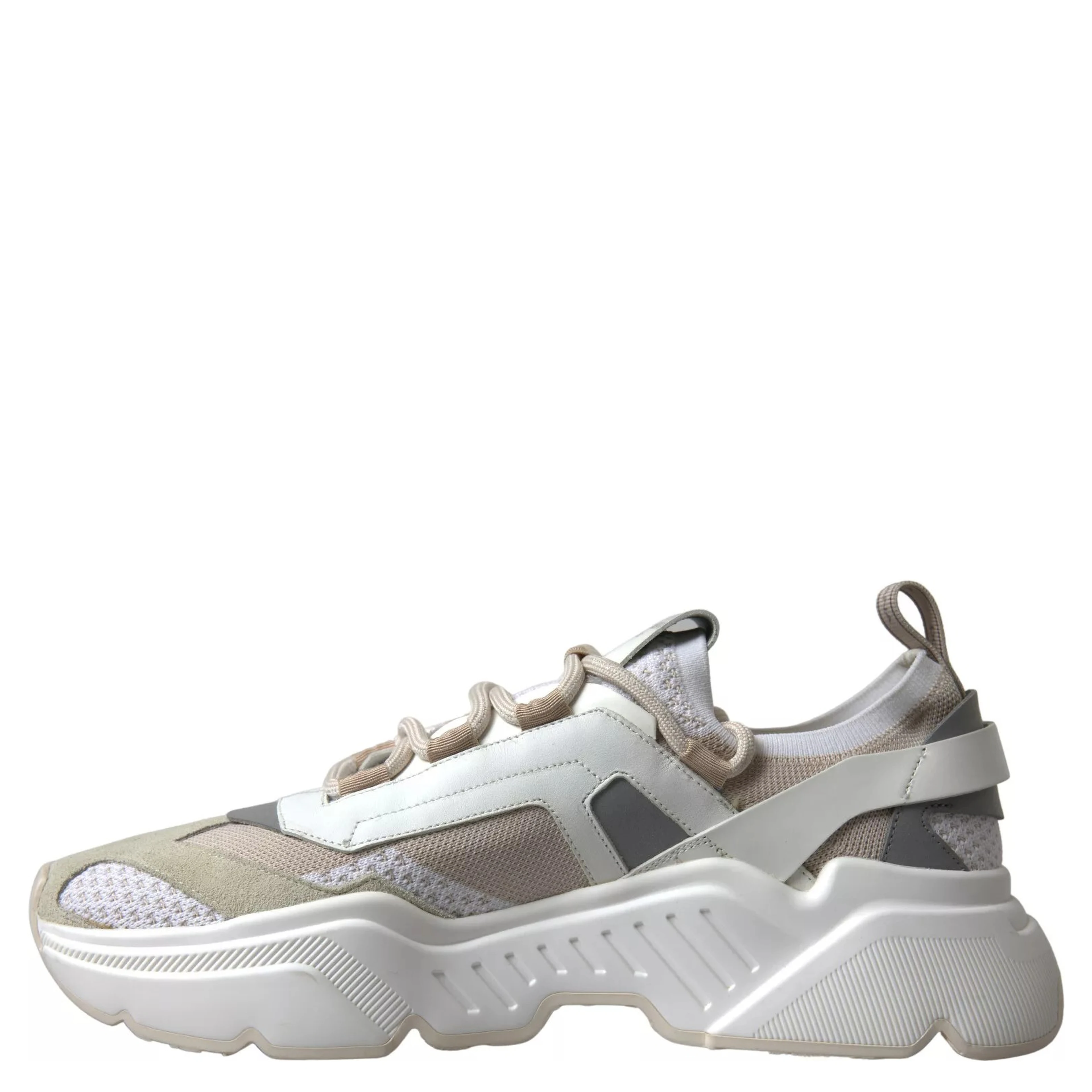 Sneakers White Beige Leather Sport DAYMASTER Shoes
