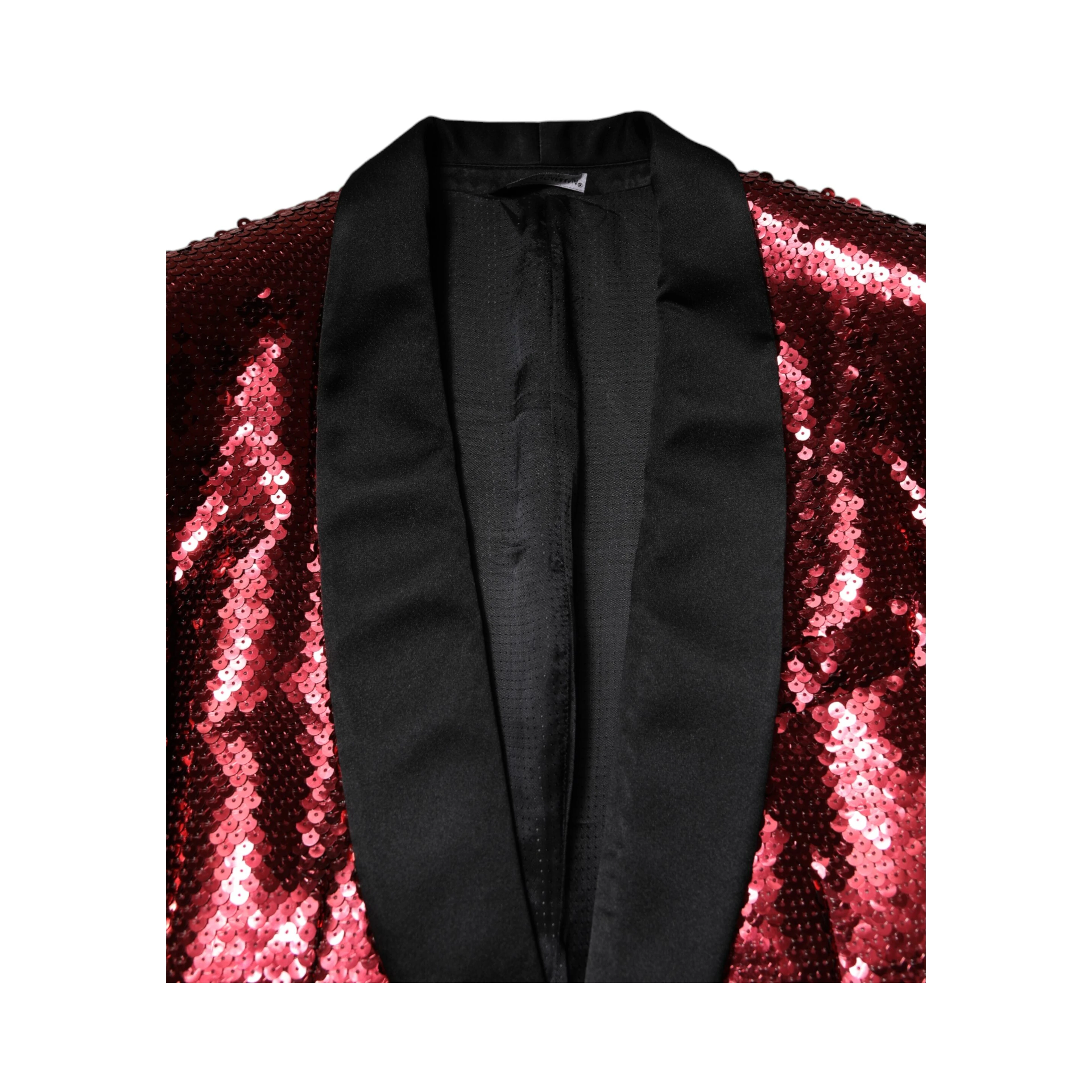 Red SICILIA Sequin Embellish Blazer Jacket