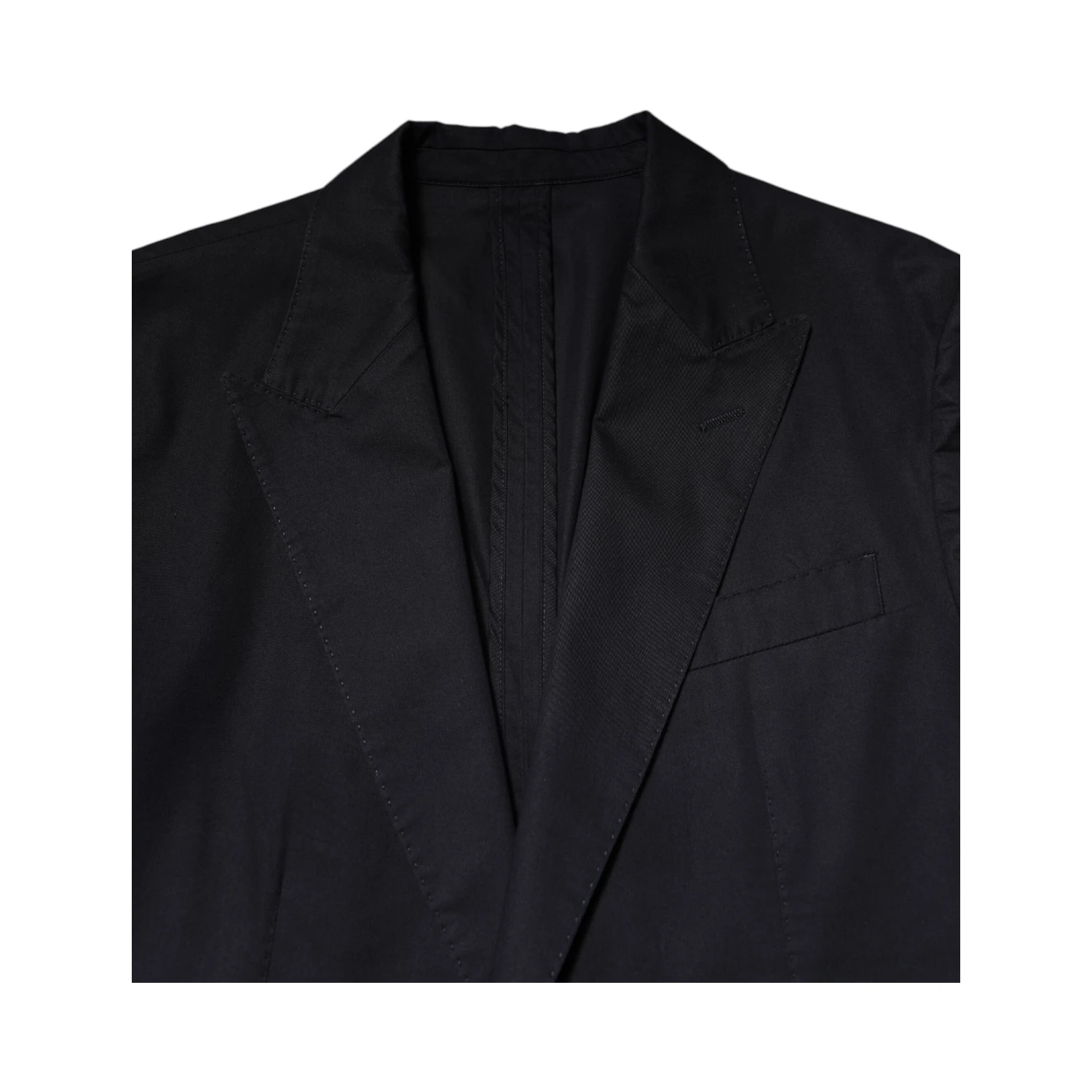 Dark Blue TAORMINA Cotton Blazer Suit Jacket