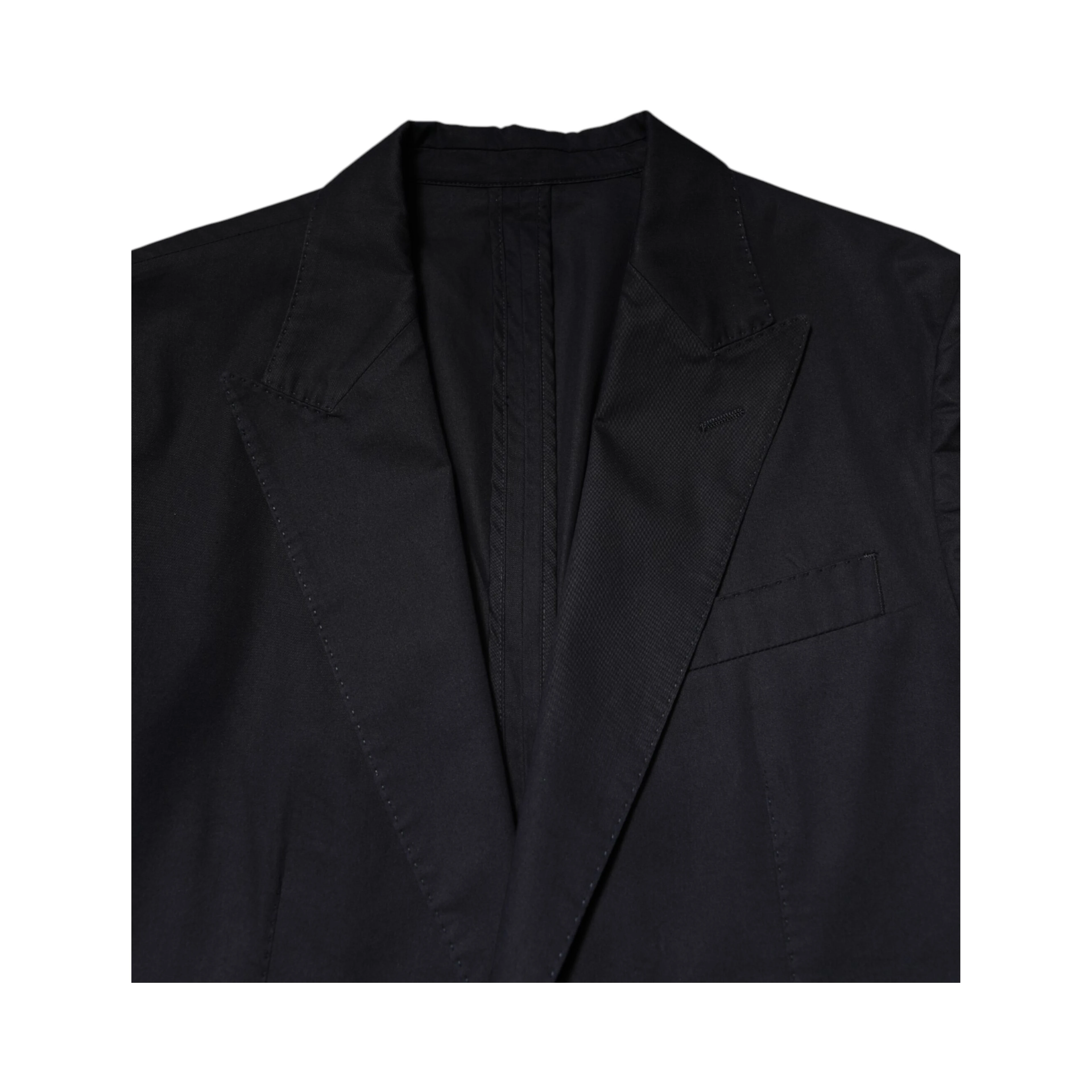 Dark Blue TAORMINA Cotton Blazer Suit Jacket