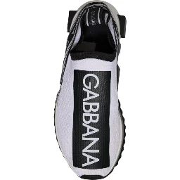 White Black Slip On Sorrento Sneakers Shoes