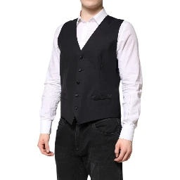 Dark Blue MARTINI Wool Suit 2 Piece Jacket