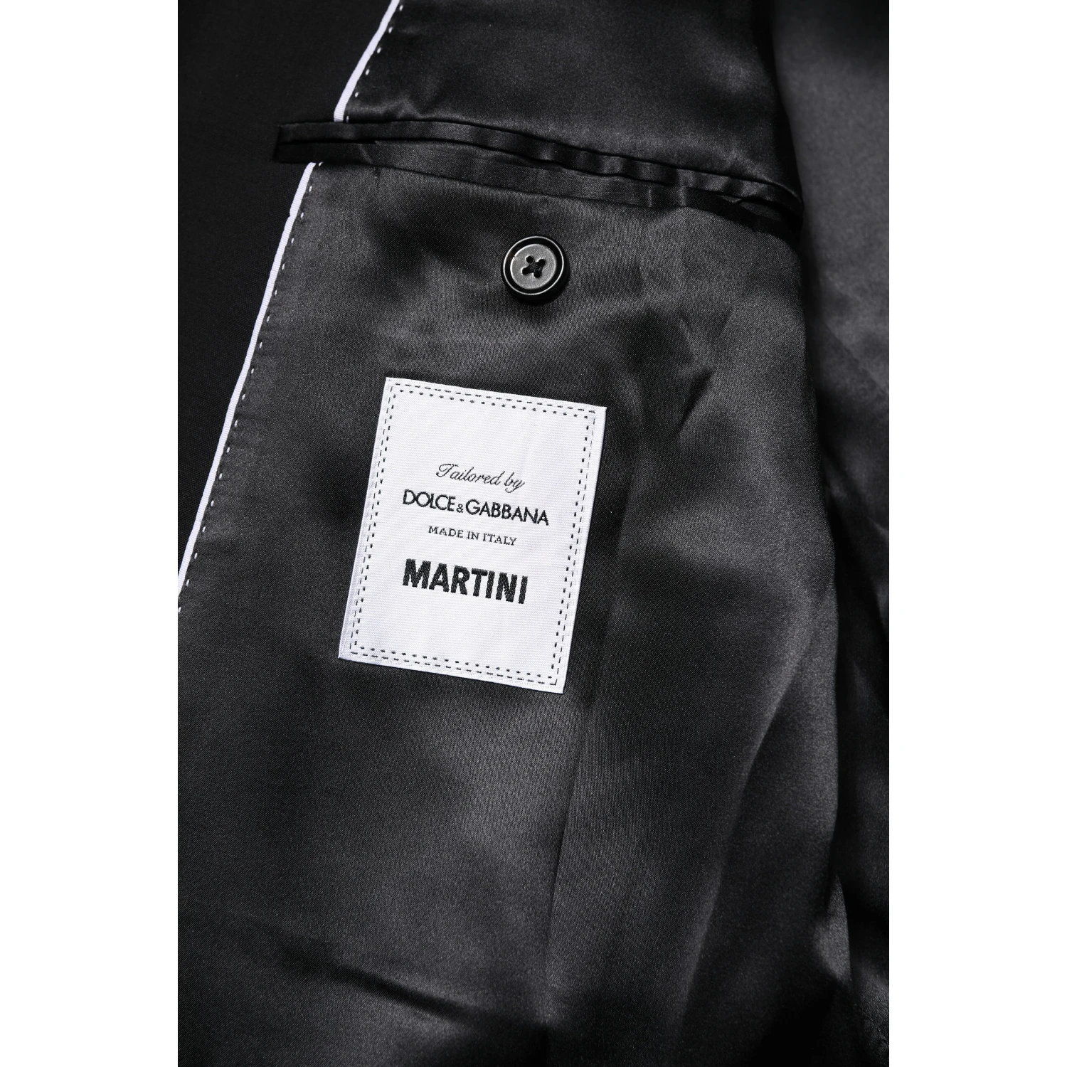 Black MARTINI Double Breasted Suit Jacket