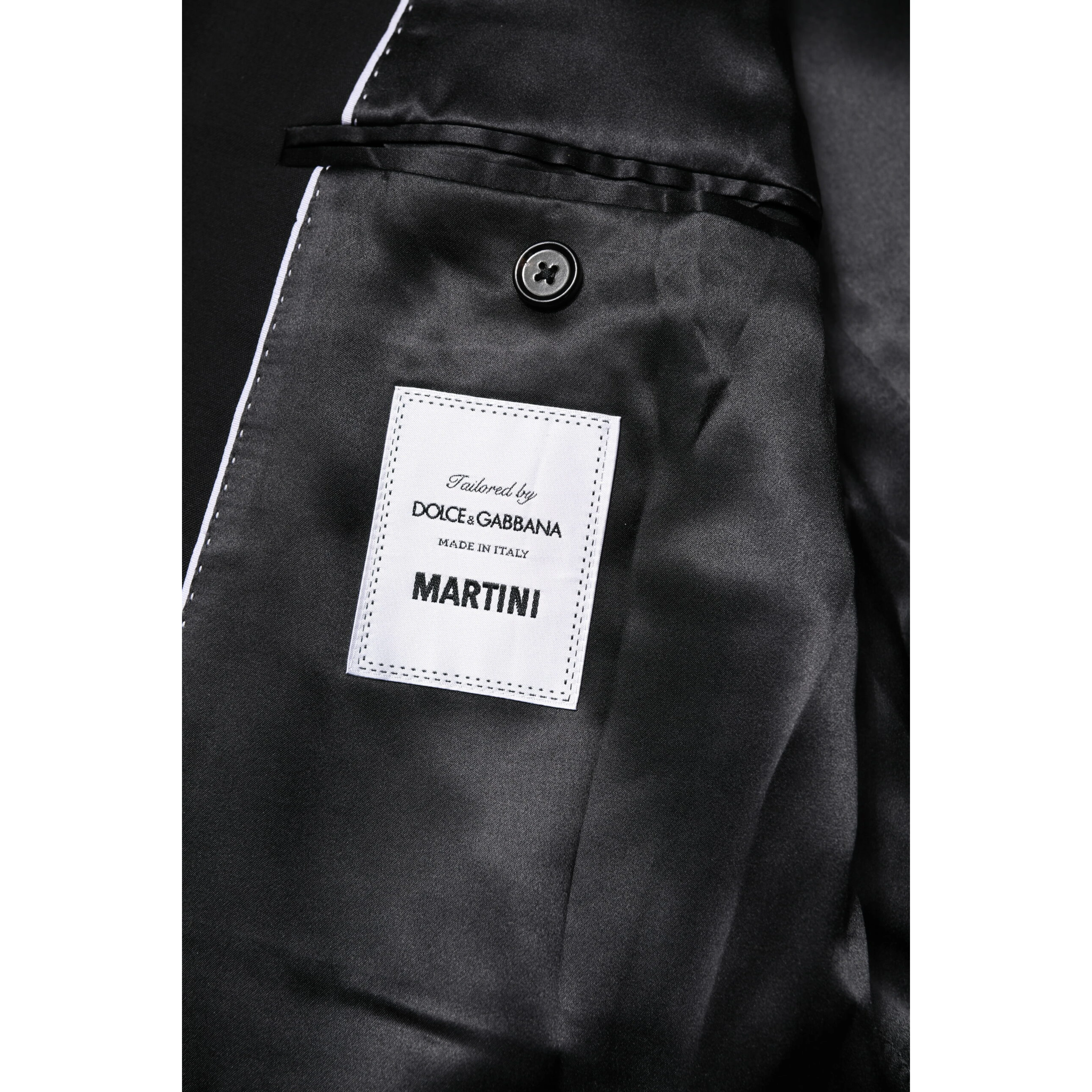 Black MARTINI Double Breasted Suit Jacket