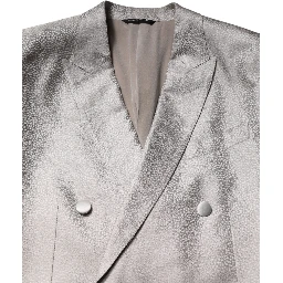 Light Gray Jacquard Silk Dotted 2 Piece Suit