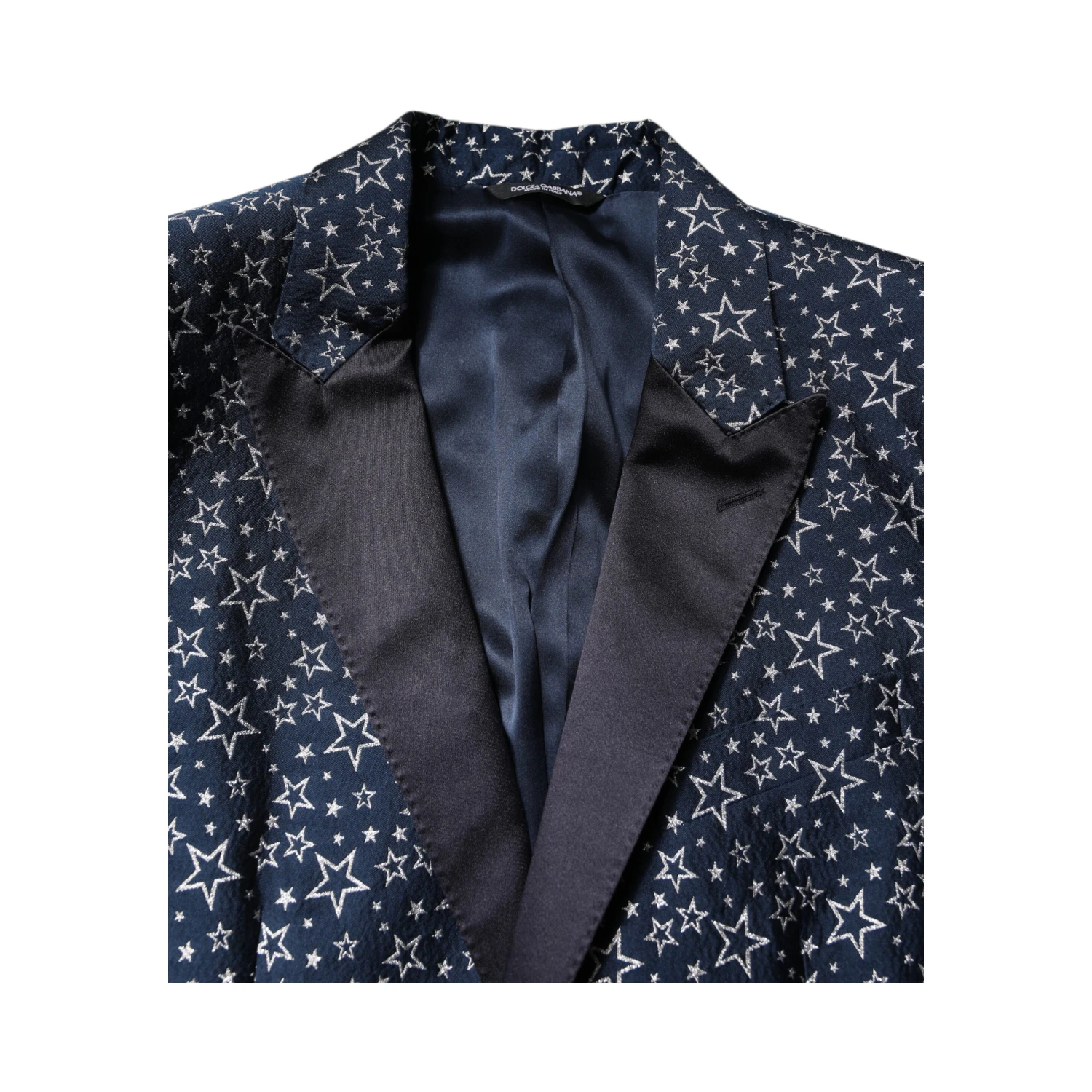 Blue MARTINI Star Jacquard 3 Piece Suit