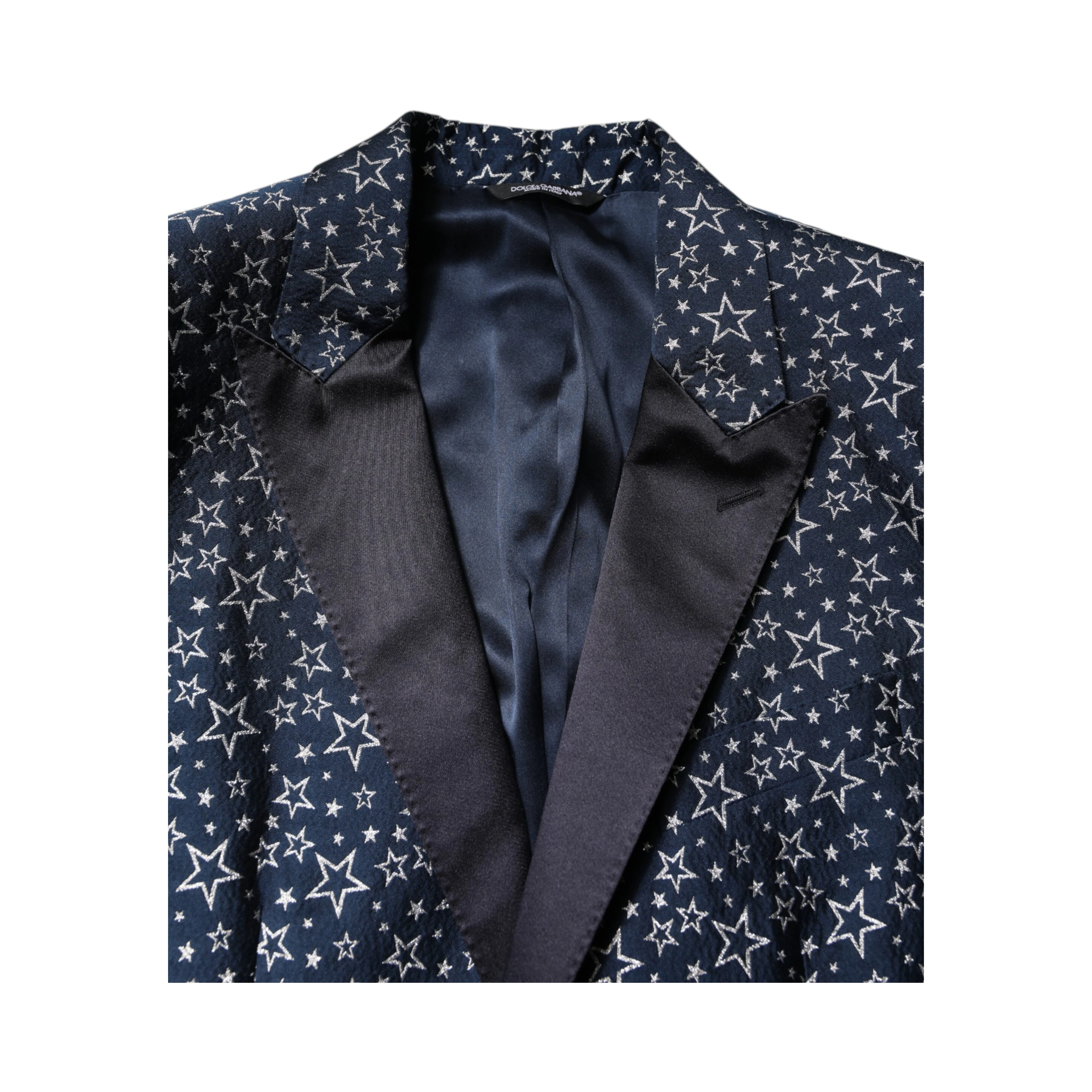 Blue MARTINI Star Jacquard 3 Piece Suit