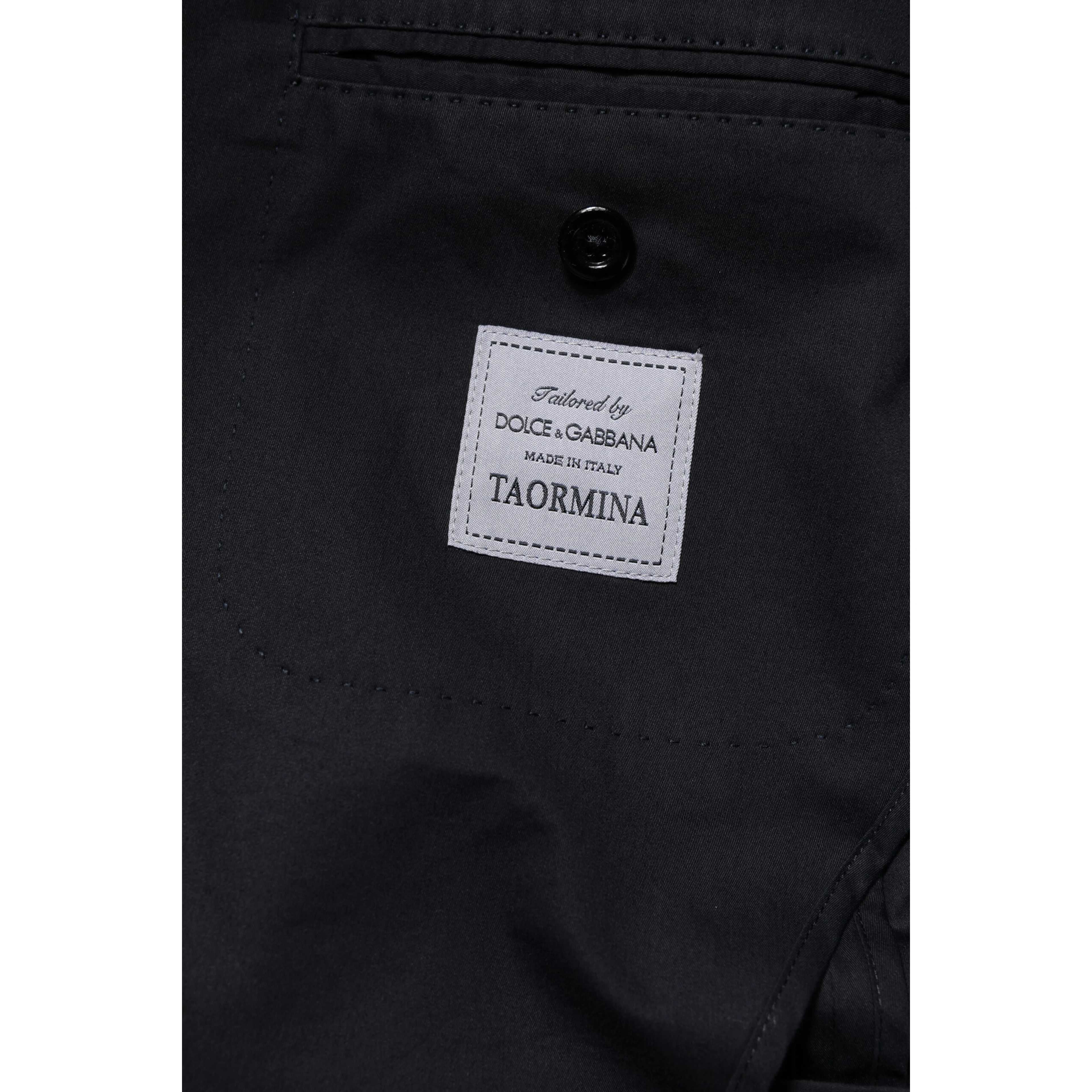 Dark Blue TAORMINA Cotton Blazer Suit Jacket