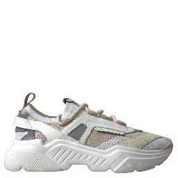 Sneakers White Beige Leather Sport DAYMASTER Shoes