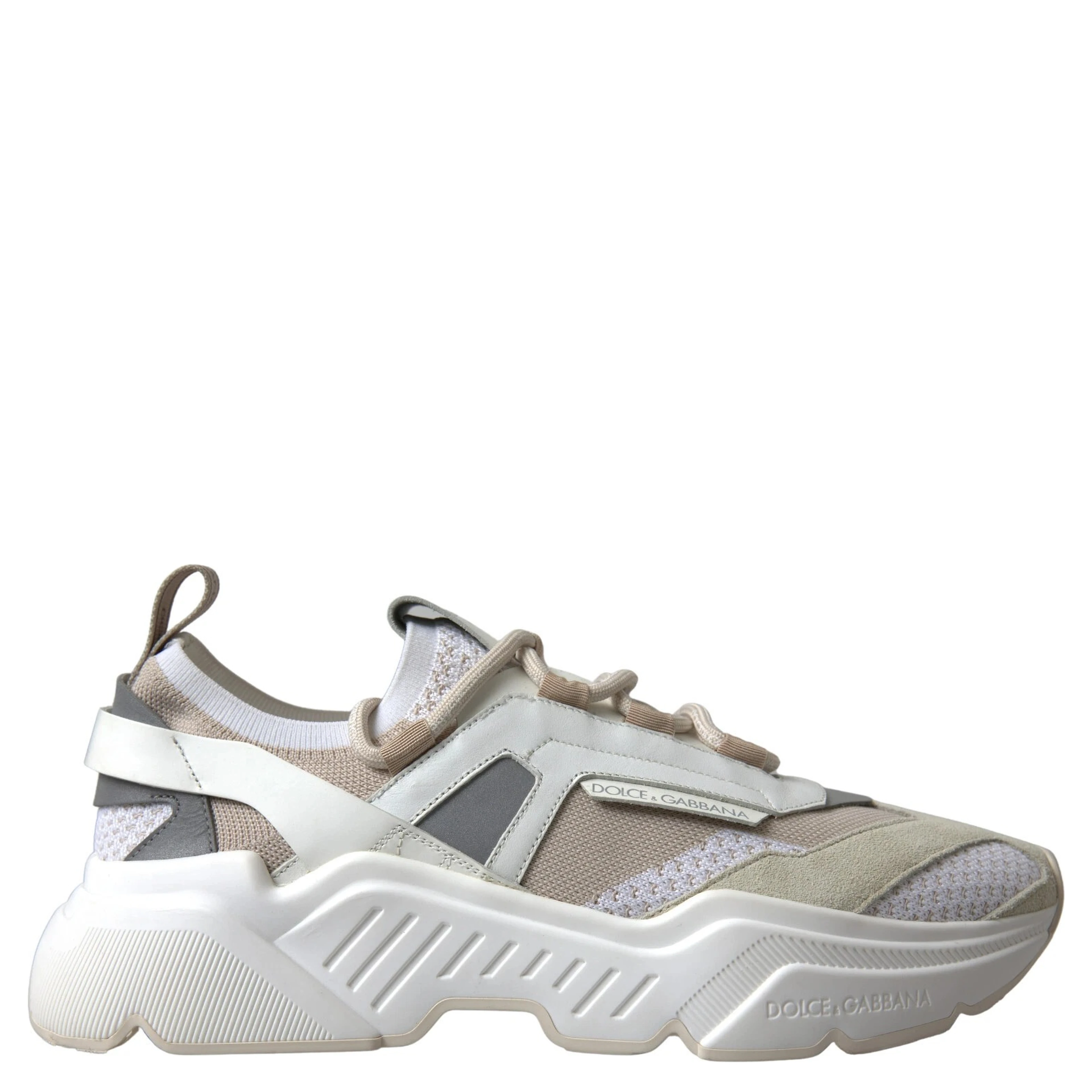 Sneakers White Beige Leather Sport DAYMASTER Shoes
