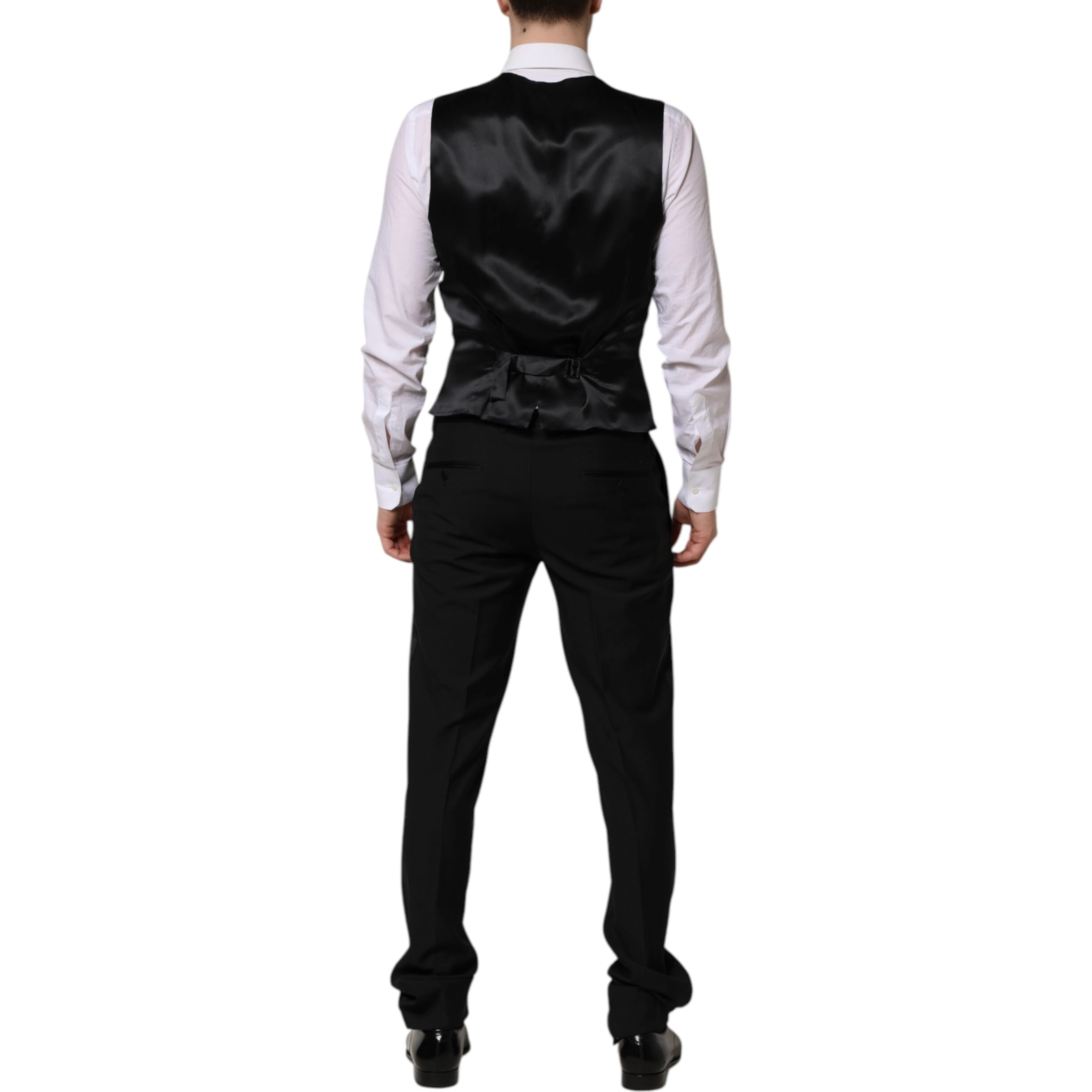 Black MARTINI Crystal Embellished 3 Pc Suit