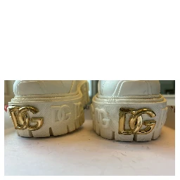 White Leather Rubber Logo Ankle Boots Shoes