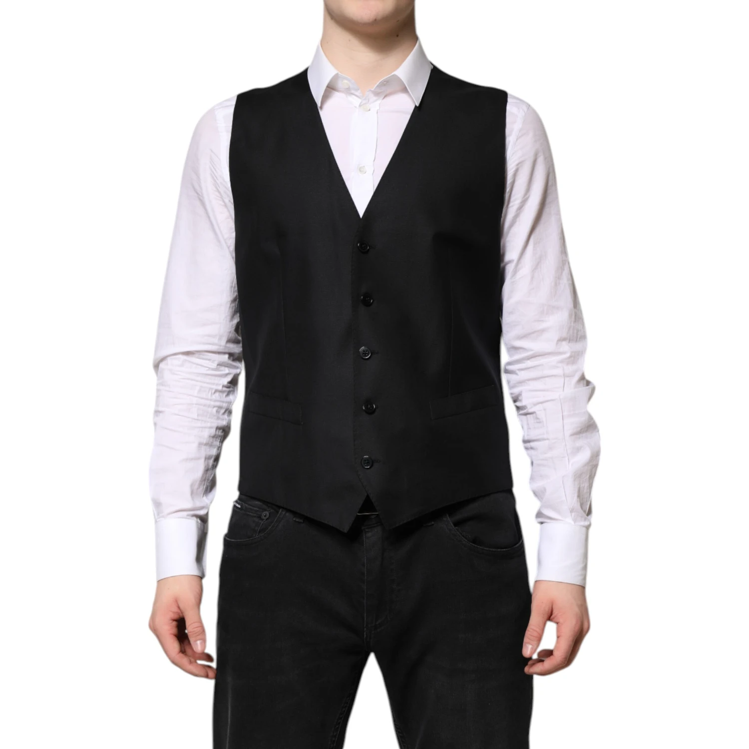 Black Single Breasted Suit 2 Piece Jacket