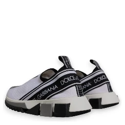 White Black Slip On Sorrento Sneakers Shoes