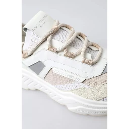 Sneakers White Beige Leather Sport DAYMASTER Shoes