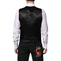 Black Single Breasted Suit 2 Piece Jacket
