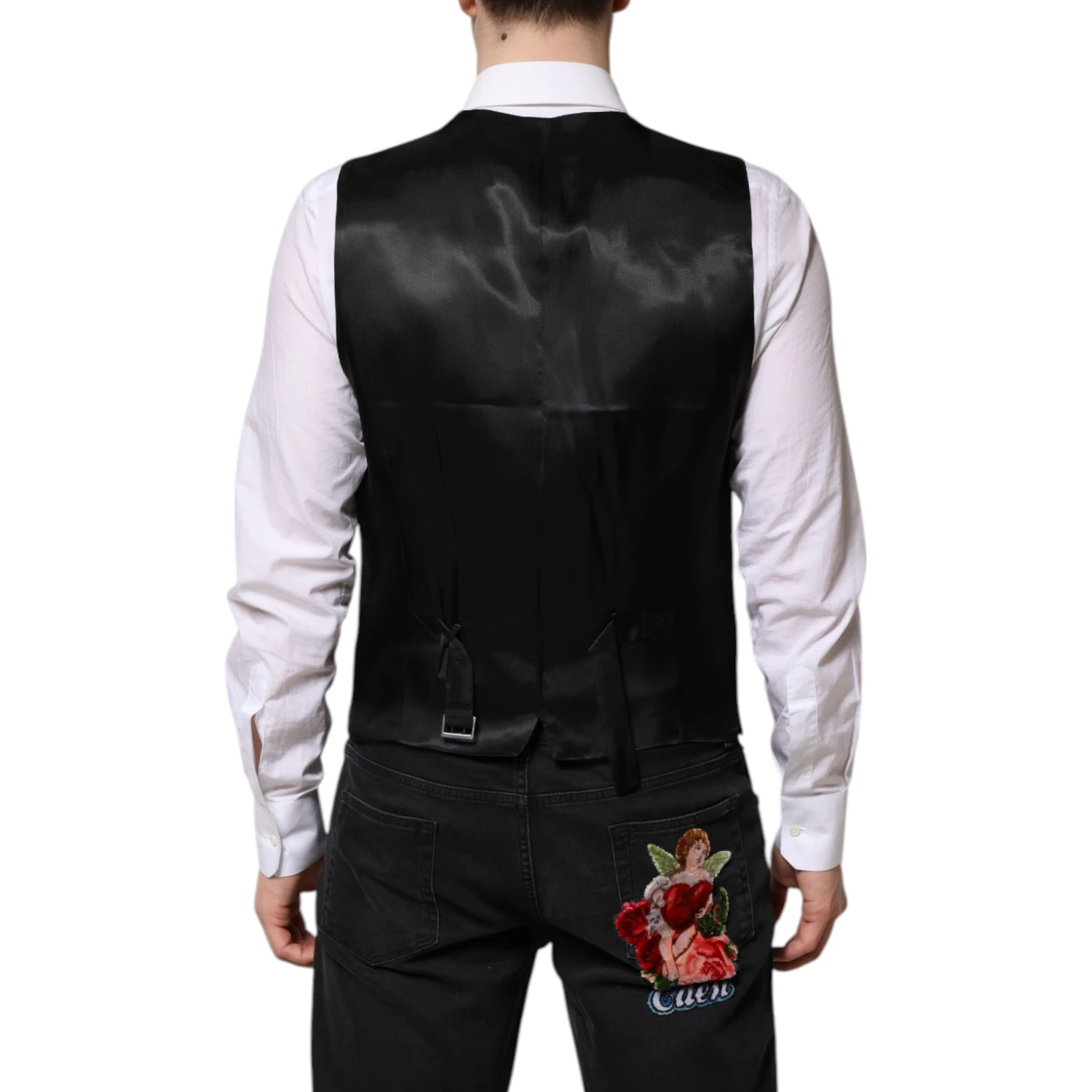 Black Single Breasted Suit 2 Piece Jacket