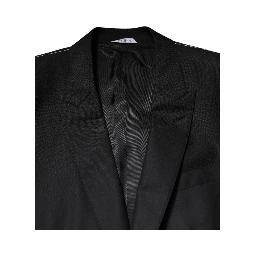Black Single Breasted Suit 2 Piece Jacket