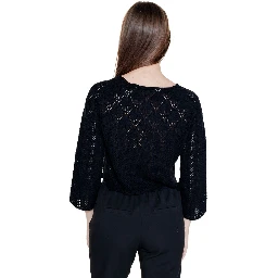 Black Cotton Sweatshirt