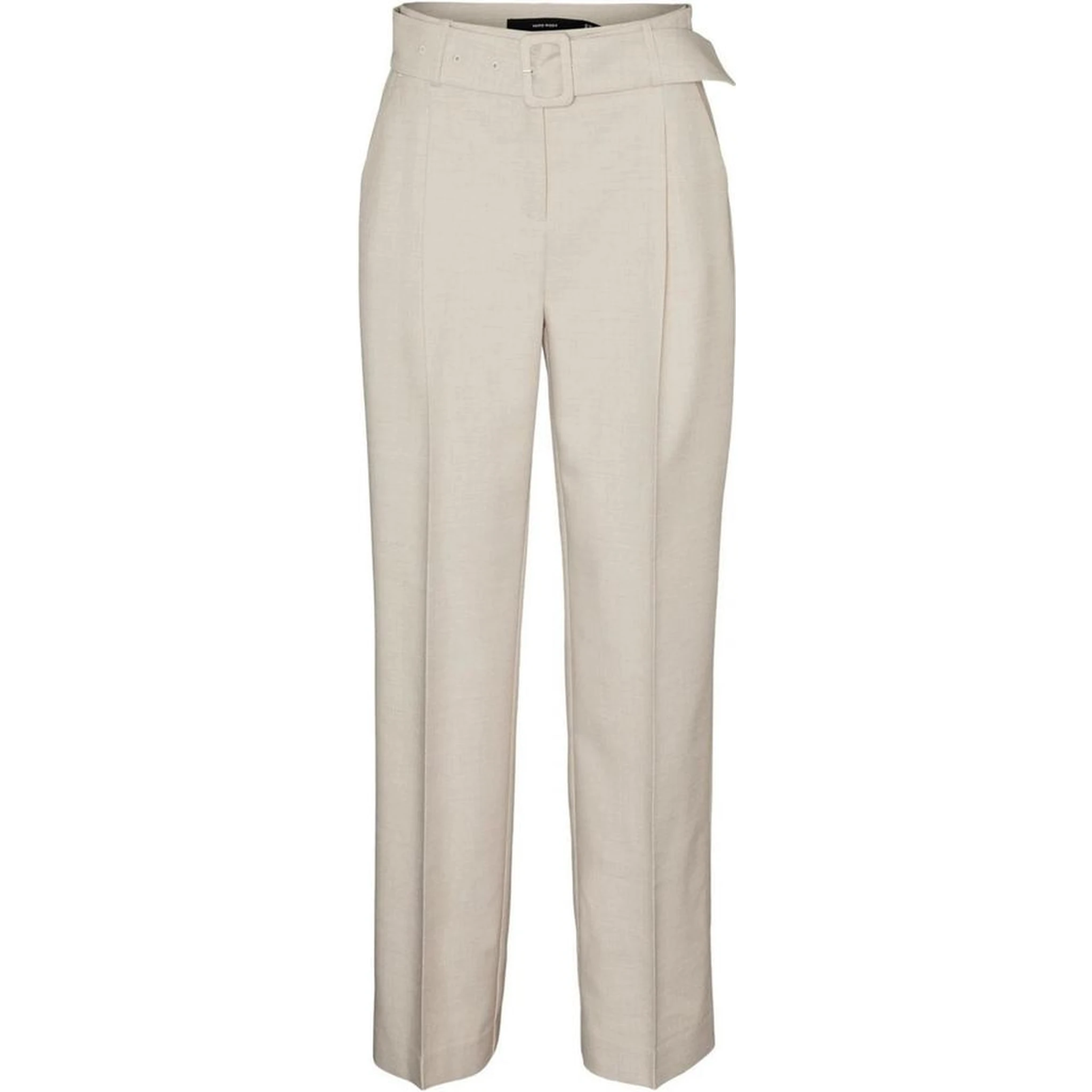 Gray Polyester Casual Pants