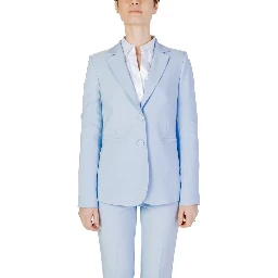 Blue Polyester Blazer