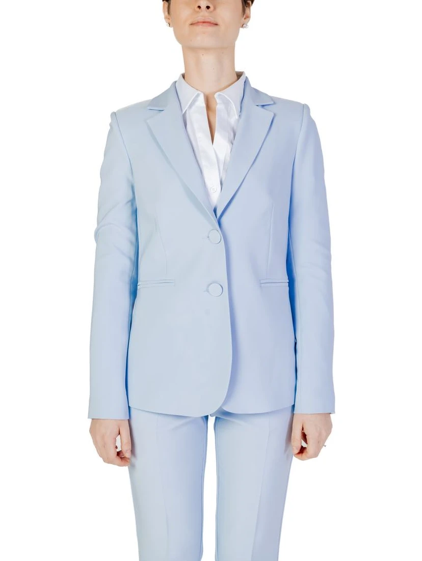Blue Polyester Blazer