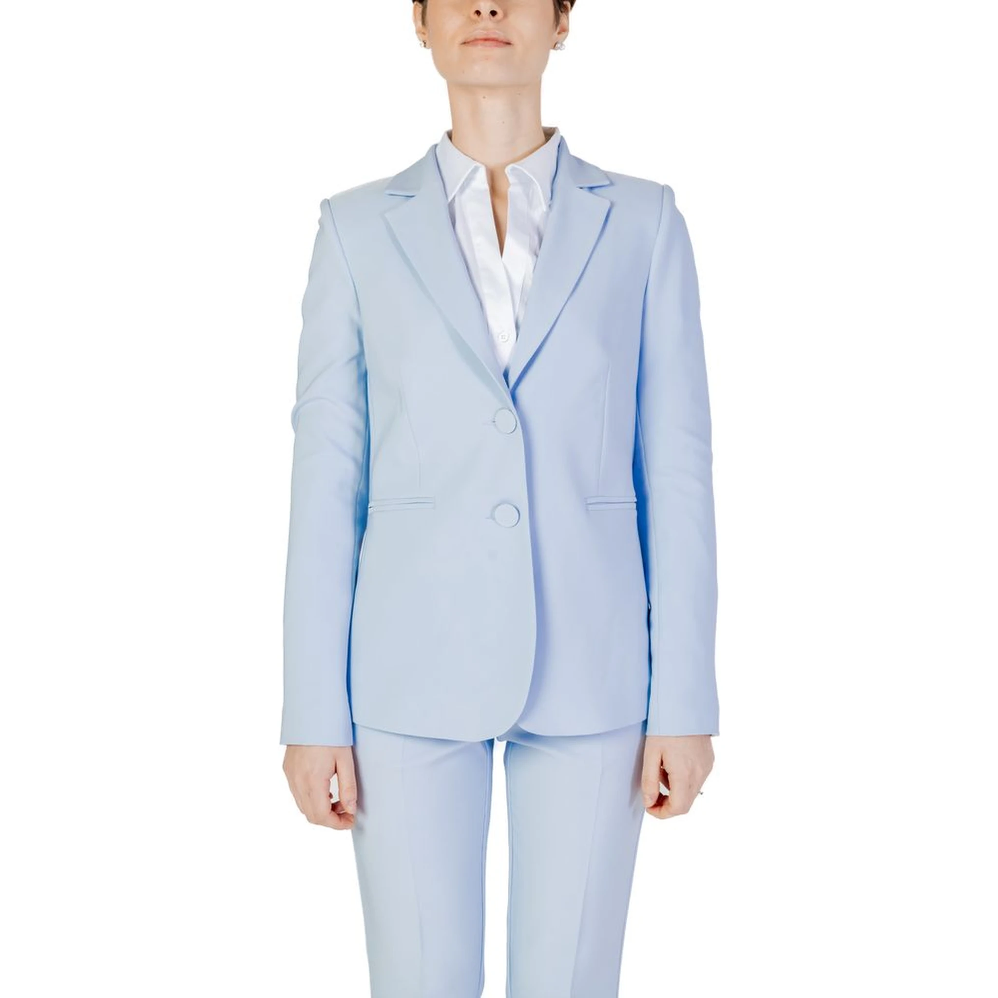 Blue Polyester Blazer