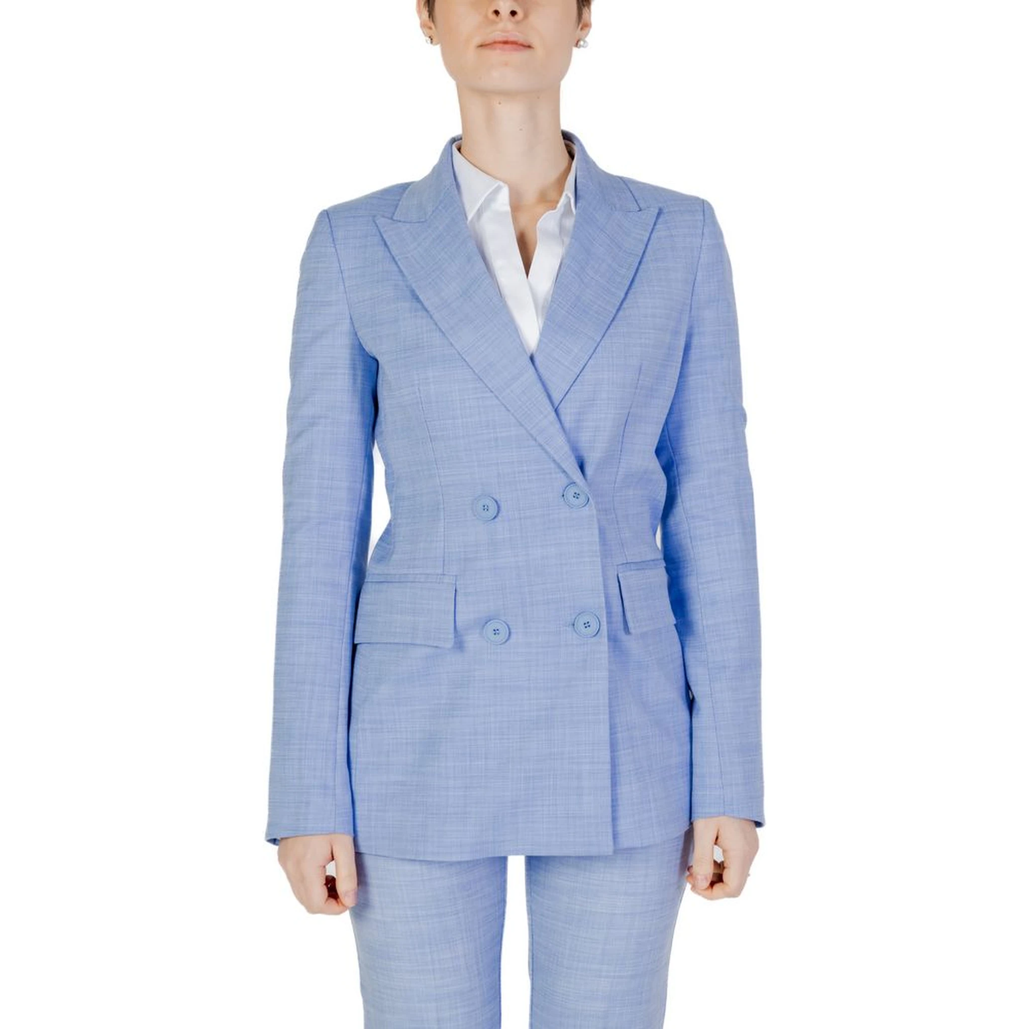Blue Viscose Blazer